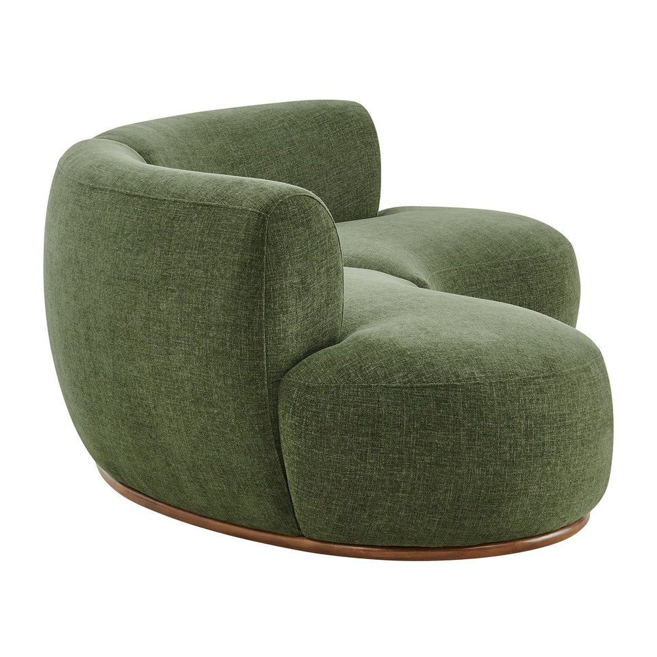Rialta 2 Piece Curved Slub Weave Fabric Sectional Sofa by Modway
