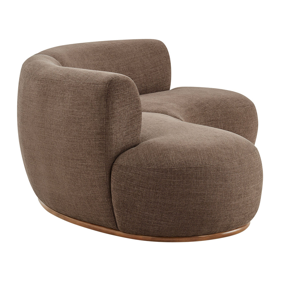 Rialta 2 Piece Curved Slub Weave Fabric Sectional Sofa by Modway