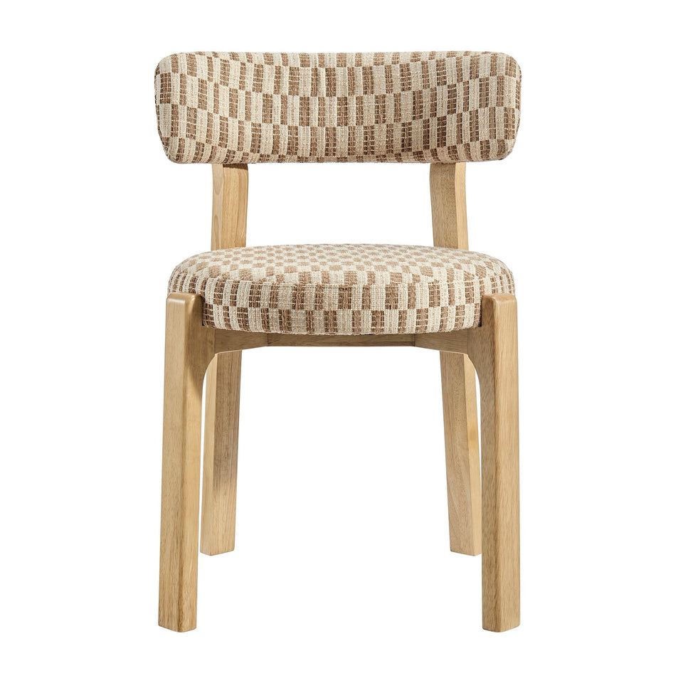 Marsha Retro Upholstered Fabric Dining Chairs Set of 2 by Modway