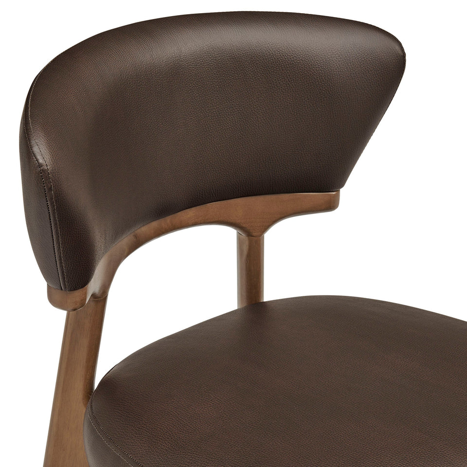 Daphne Vegan Leather Dining Chairs Set of 2 by Modway