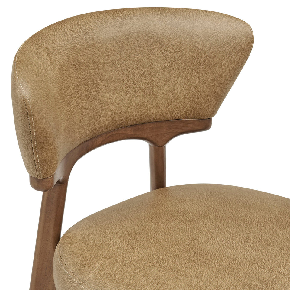 Daphne Vegan Leather Dining Chairs Set of 2 by Modway
