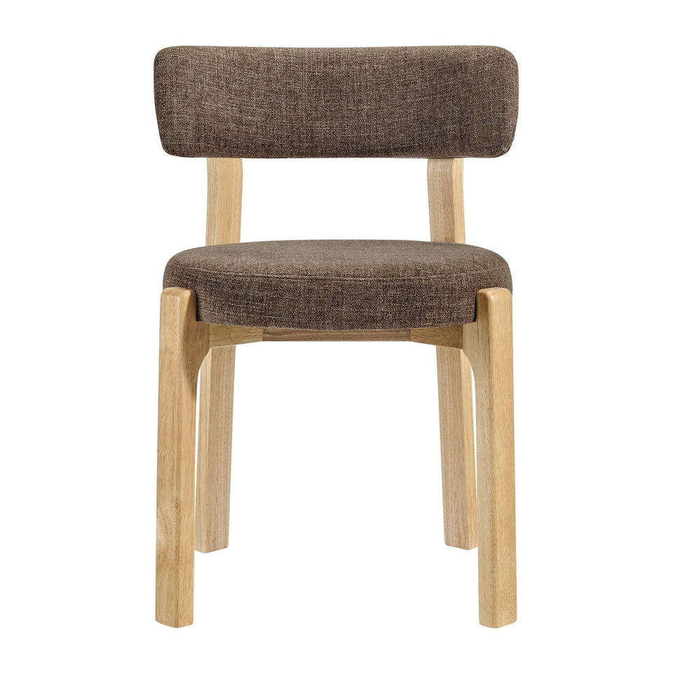 Marsha Upholstered Fabric Dining Chairs Set of 2 by Modway