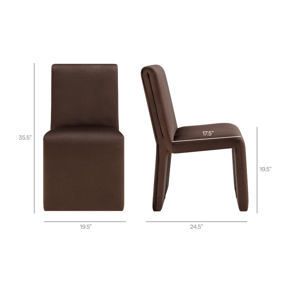 Emory Performance Velvet Dining Side Chair Set of 2 by Modway