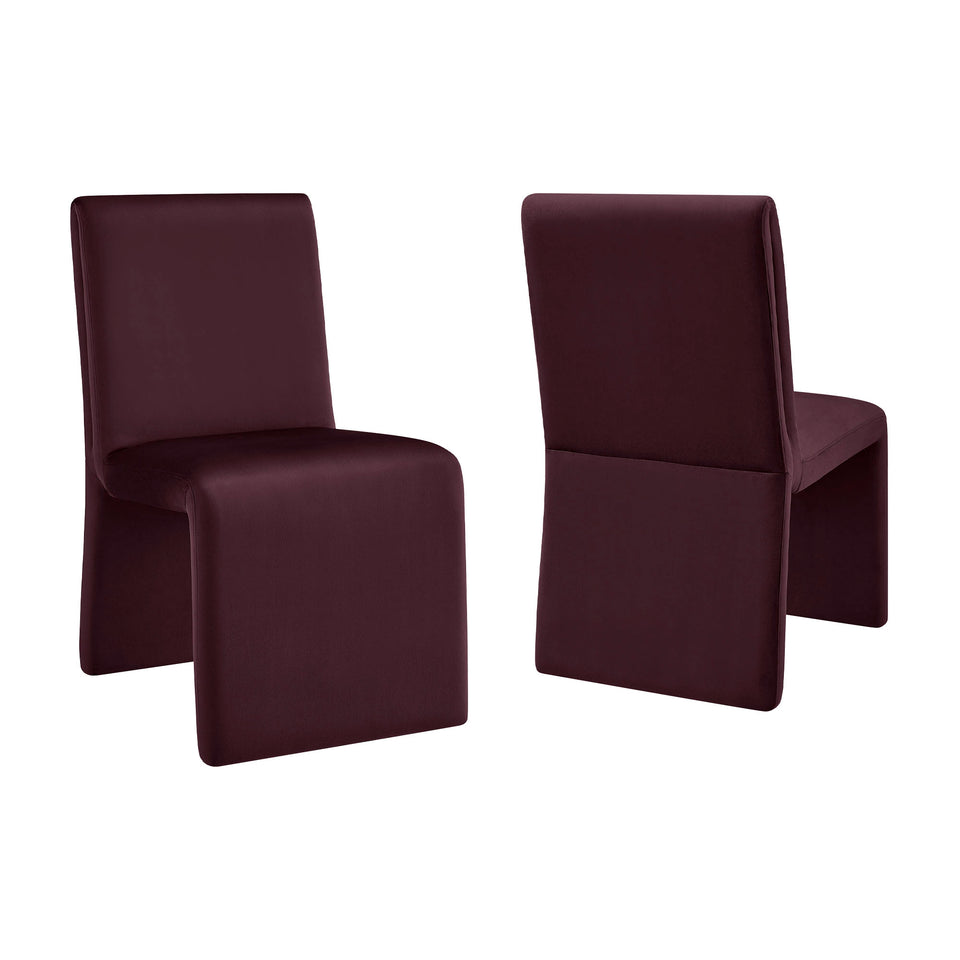 Emory Performance Velvet Dining Side Chair Set of 2 by Modway