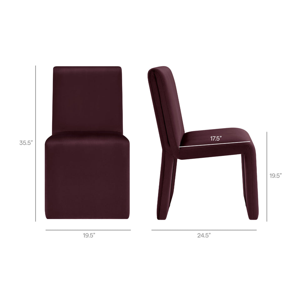 Emory Performance Velvet Dining Side Chair Set of 2 by Modway