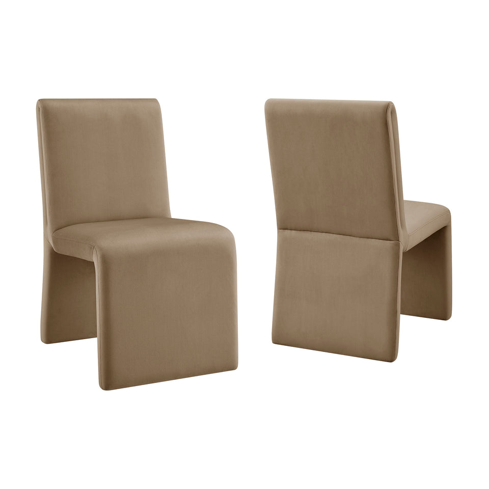 Emory Performance Velvet Dining Side Chair Set of 2 by Modway
