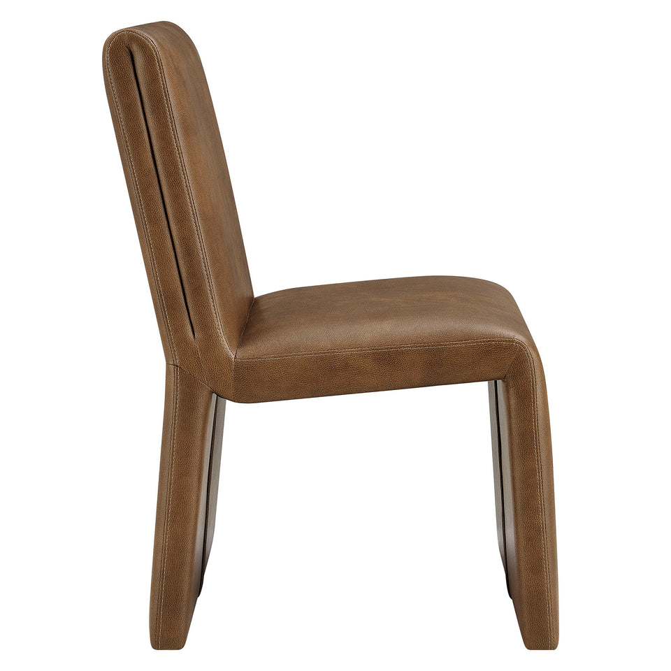Emory Vegan Leather Dining Side Chair Set of 2 by Modway