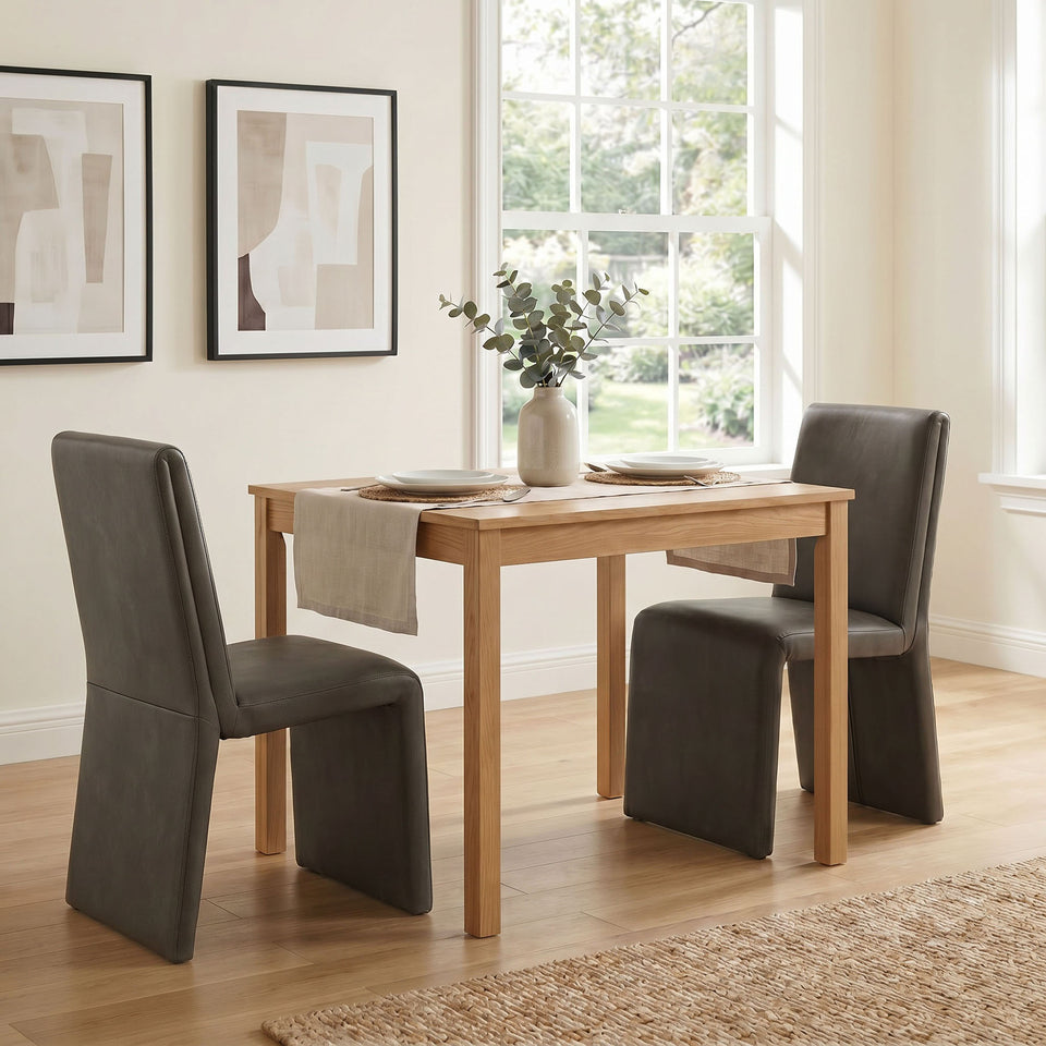 Emory Vegan Leather Dining Side Chair Set of 2 by Modway