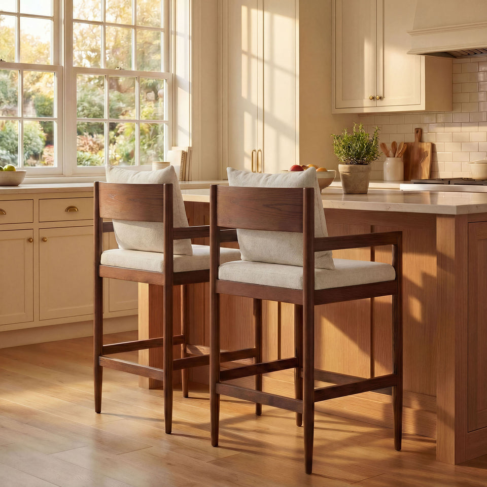 Remington Wood Counter Stool Set of 2 by Modway