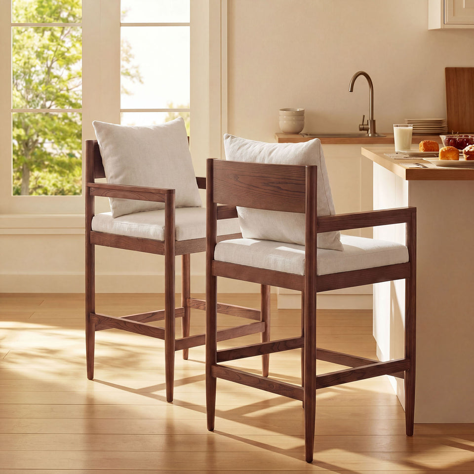 Remington Wood Counter Stool Set of 2 by Modway