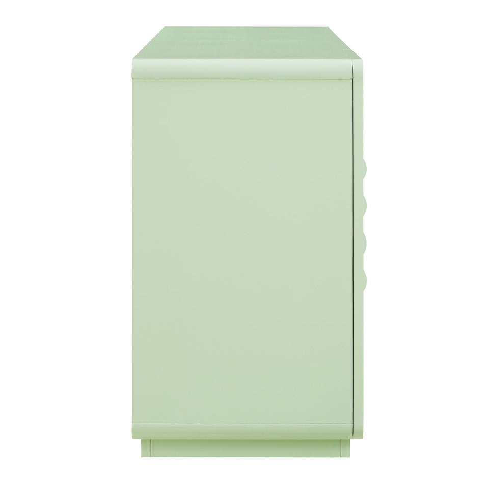 Rory 62 Inch Four-Door Scalloped Glass Sideboard by Modway