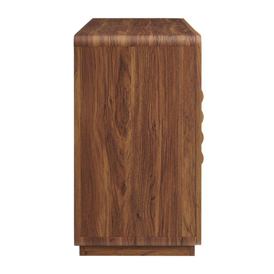 Rory 62 Inch Four-Door Scalloped Glass Sideboard by Modway