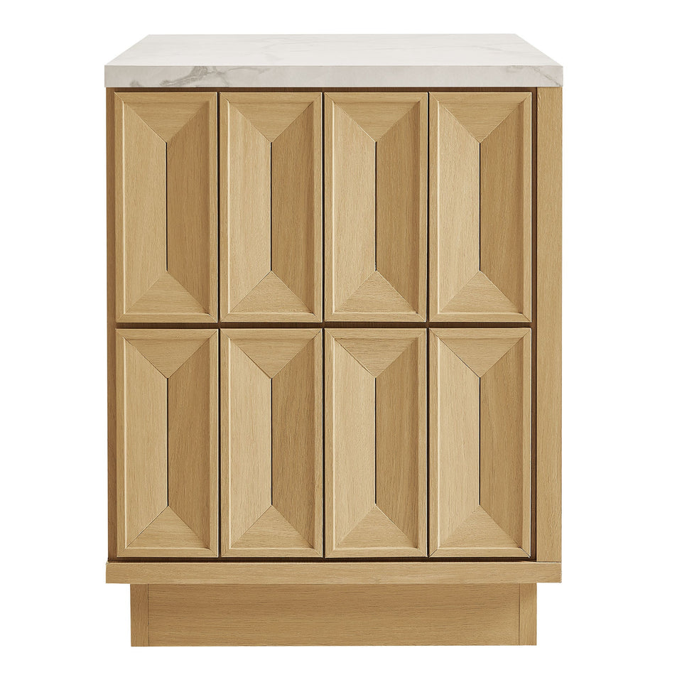 Mabry 23 Inch Geometric Faceted Two Drawer Nightstand by Modway