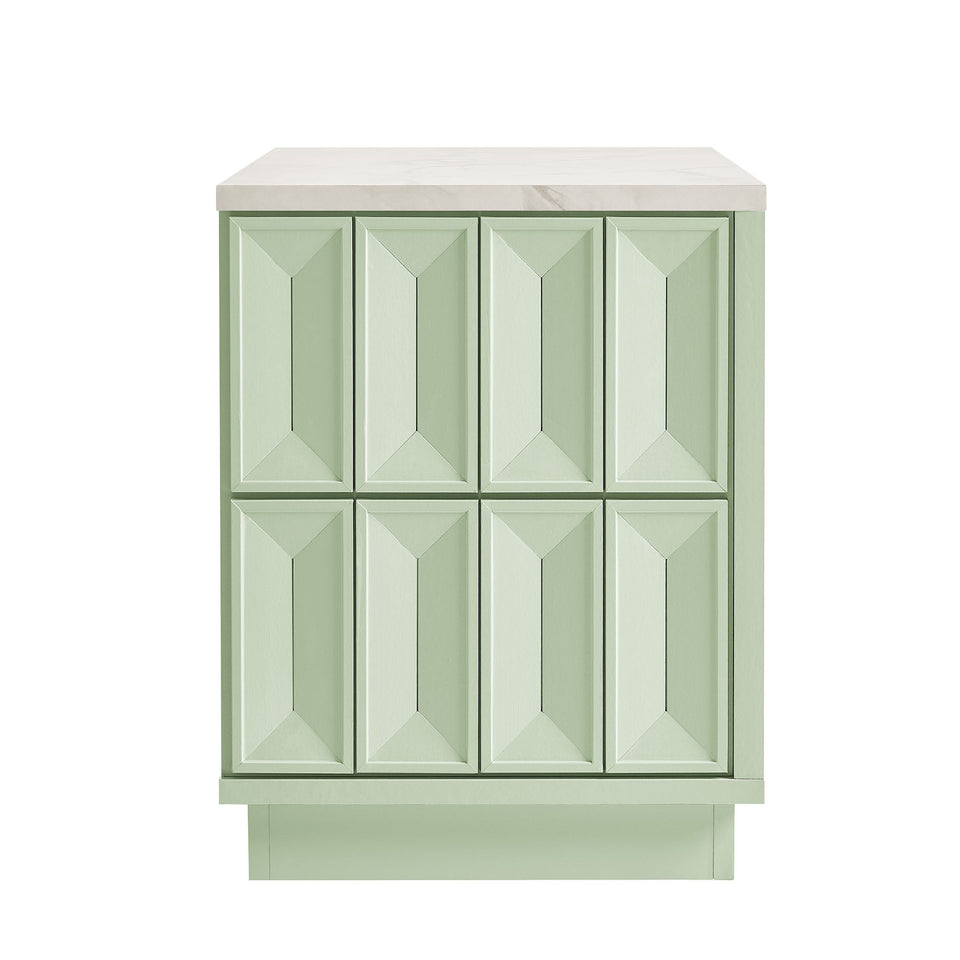 Mabry 23 Inch Geometric Faceted Two Drawer Nightstand by Modway