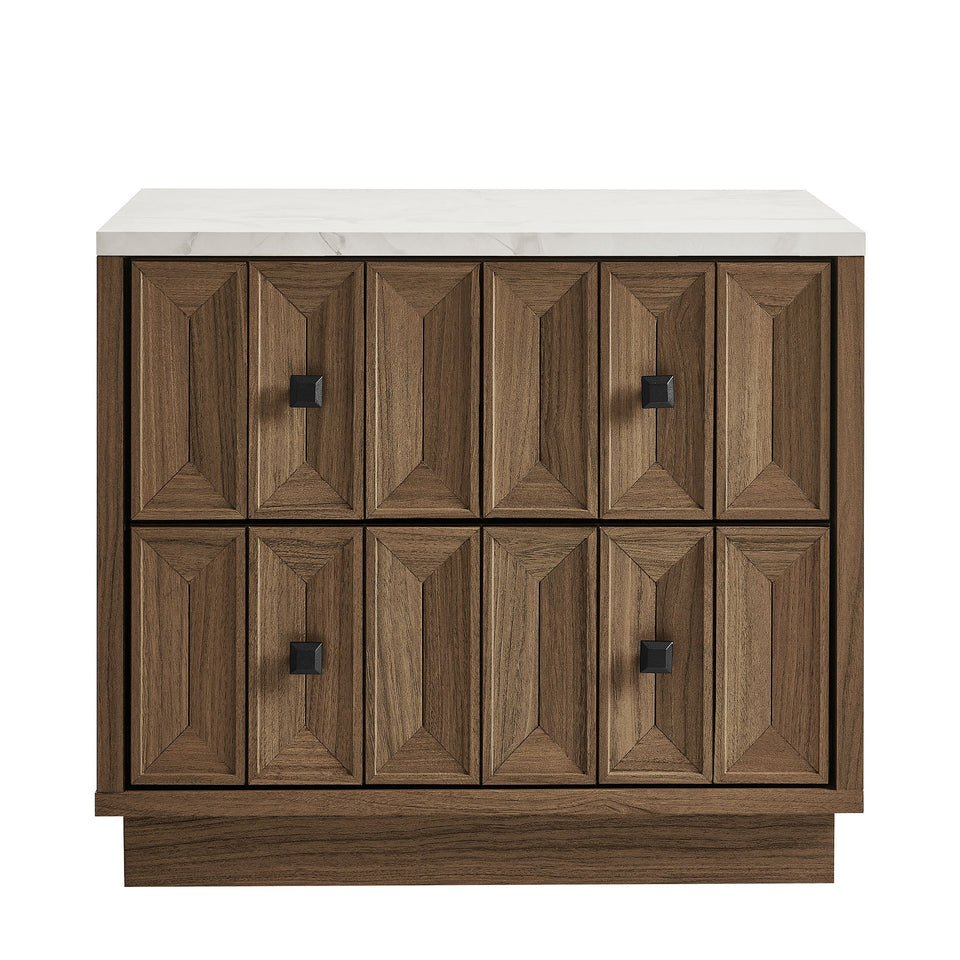 Mabry 23 Inch Geometric Faceted Two Drawer Nightstand by Modway