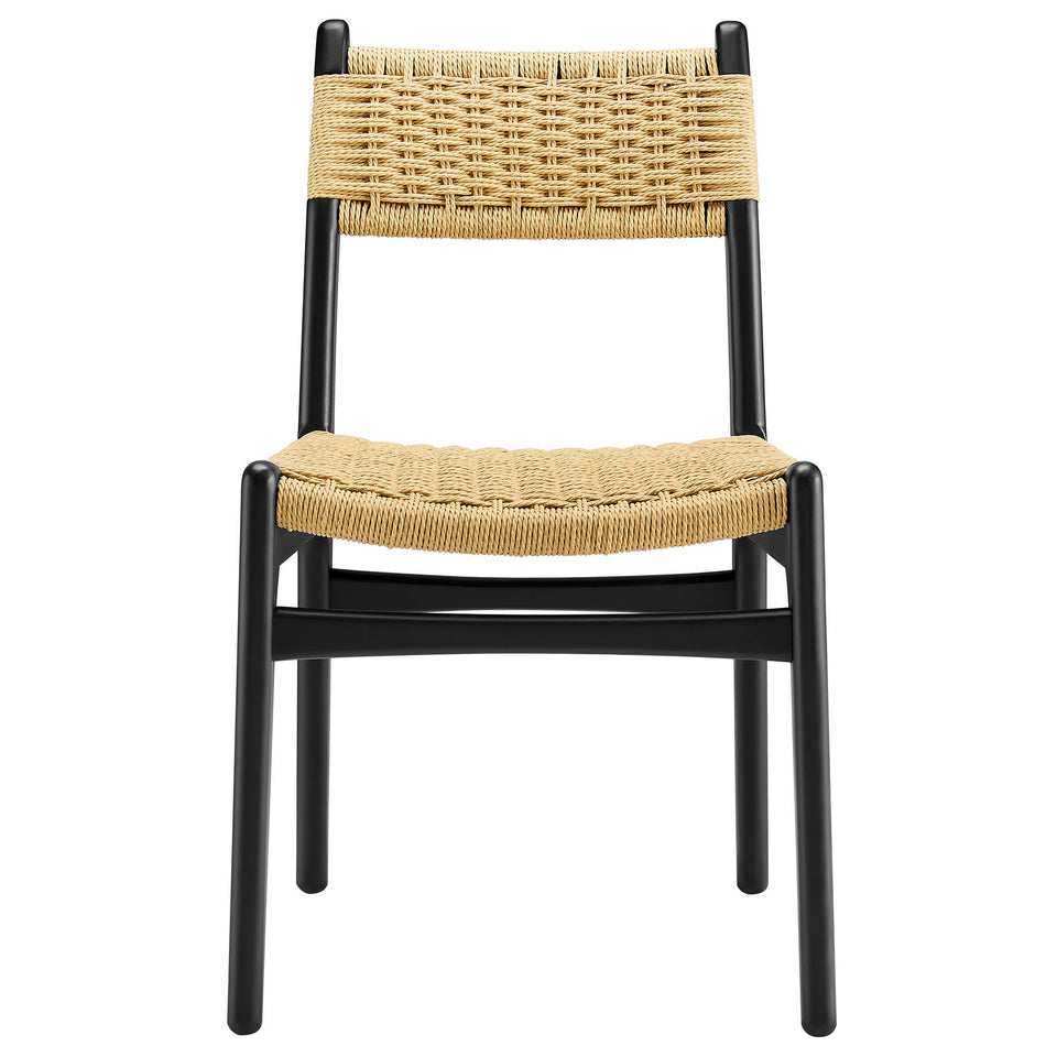 Wynn Rope and Wood Dining Side Chair by Modway