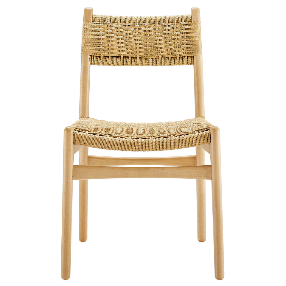 Wynn Rope and Wood Dining Side Chair by Modway