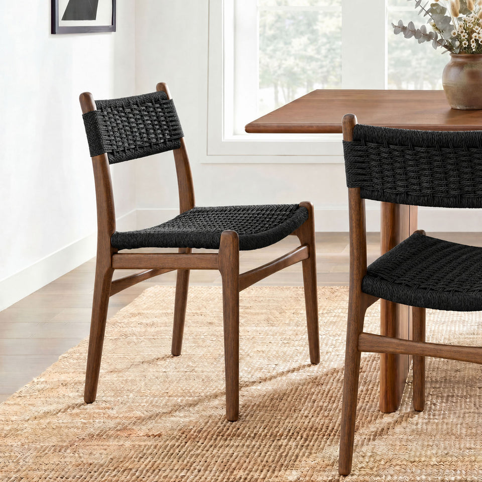 Wynn Rope and Wood Dining Side Chair by Modway