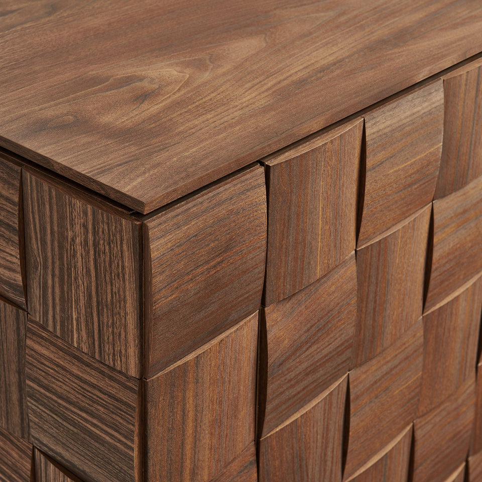Duskin 39 Inch Geometric Block Design Tall Storage Cabinet by Modway