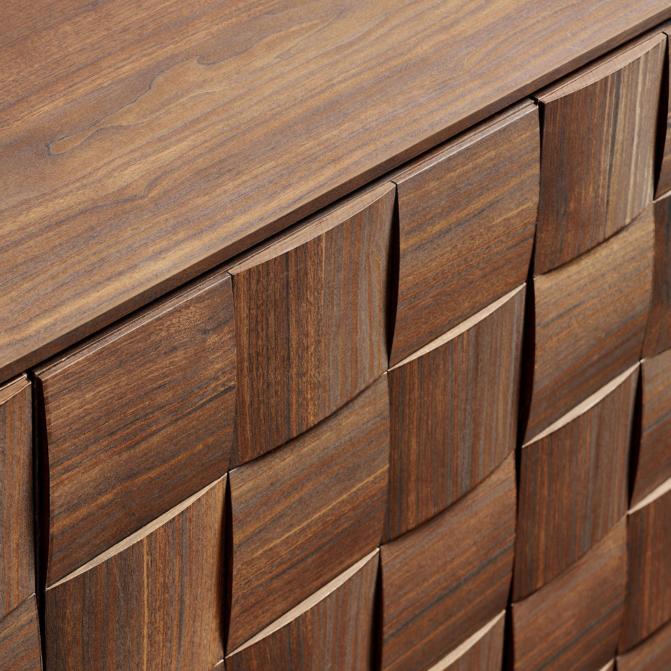 Duskin 68 Inch Geometric Block Design Four Door Sideboard by Modway