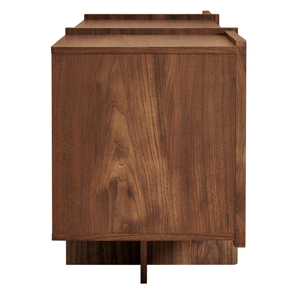 Yarrow 77 Inch Fluted Four Door TV Stand by Modway