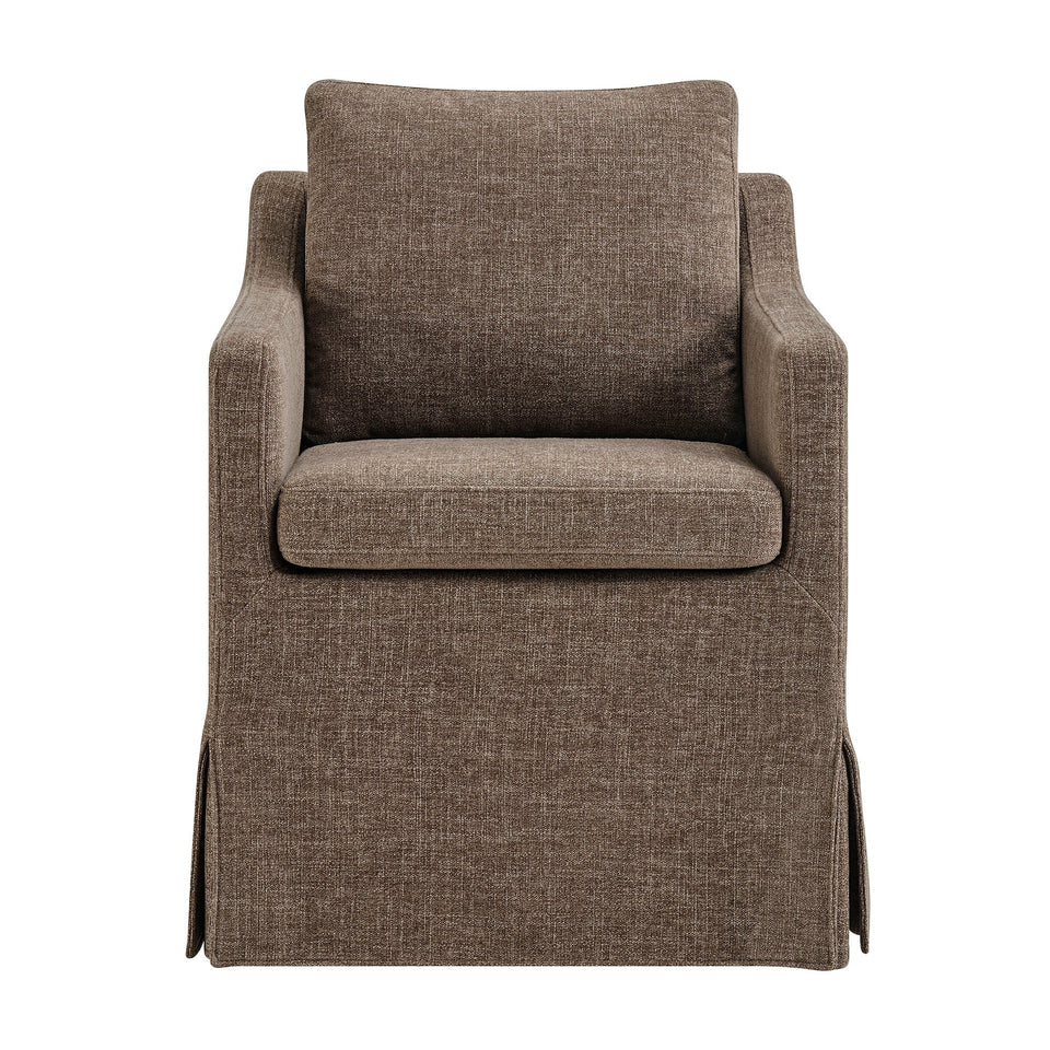 Serene Slipcovered Performance Fabric Dining Armchair by Modway
