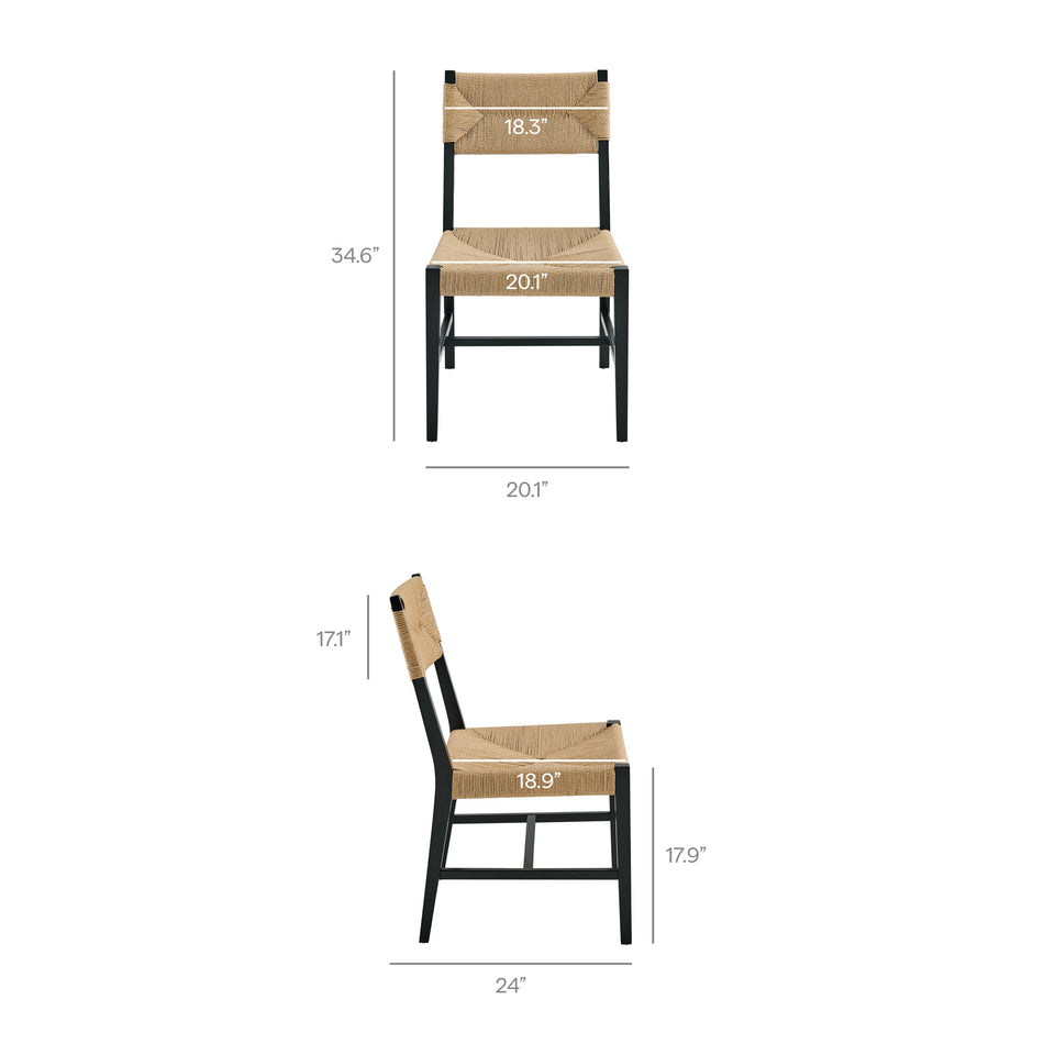 Bodie Wood Dining Chair Set of 2 by Modway