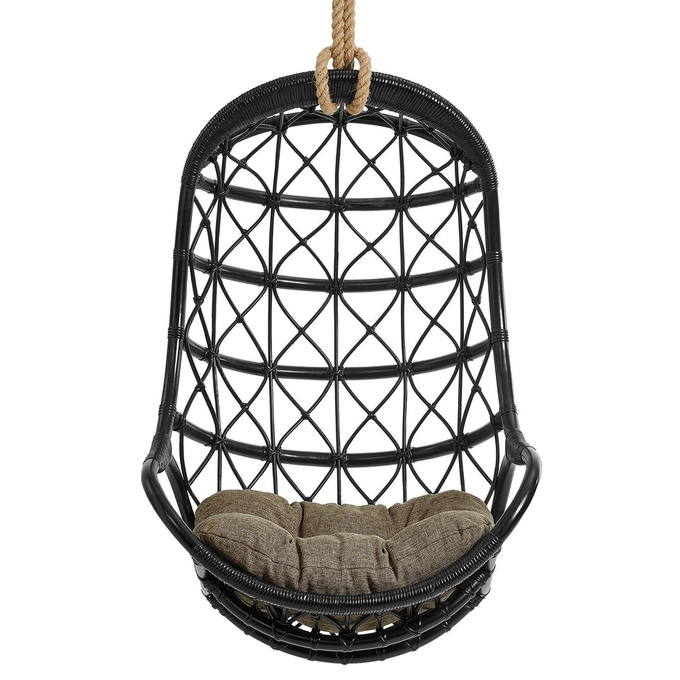 Tamarind Natural Rattan Hanging Chair by Modway