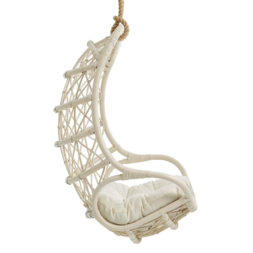 Tamarind Natural Rattan Hanging Chair by Modway
