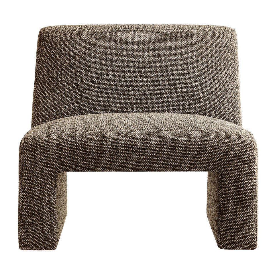 Amita Lattice Boucle Upholstered Armless Accent Chair by Modway