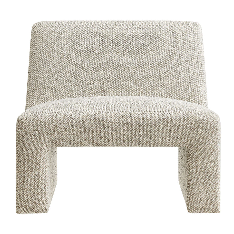 Amita Lattice Boucle Upholstered Armless Accent Chair by Modway