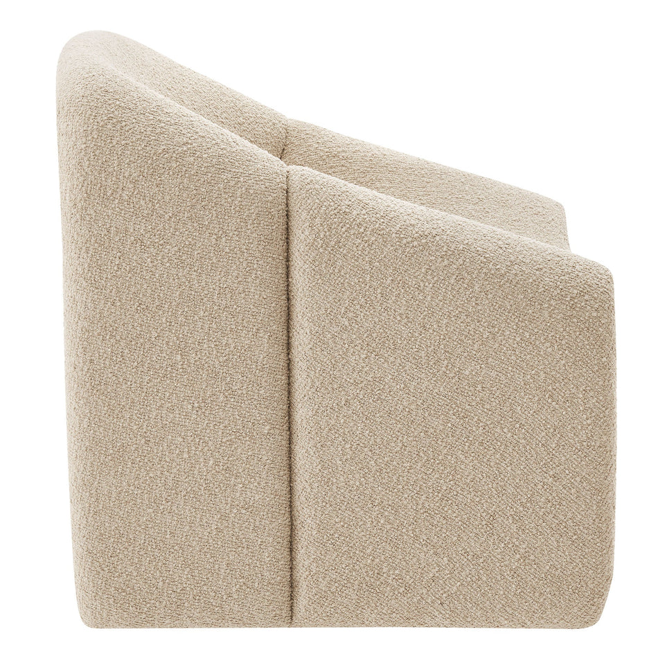 Vivi Looped Textural Fabric Curved Arm Accent Chair by Modway