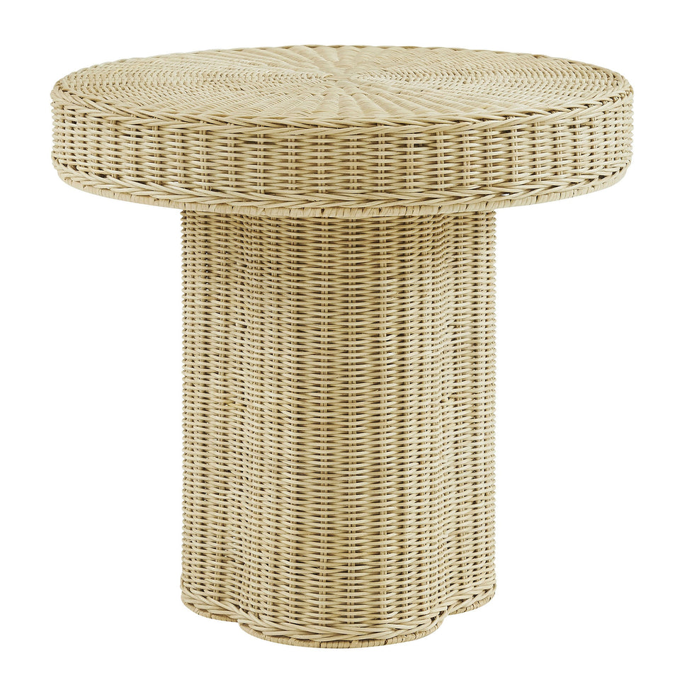 Sarova 20 Inch Natural Rattan Pedestal Side Table by Modway