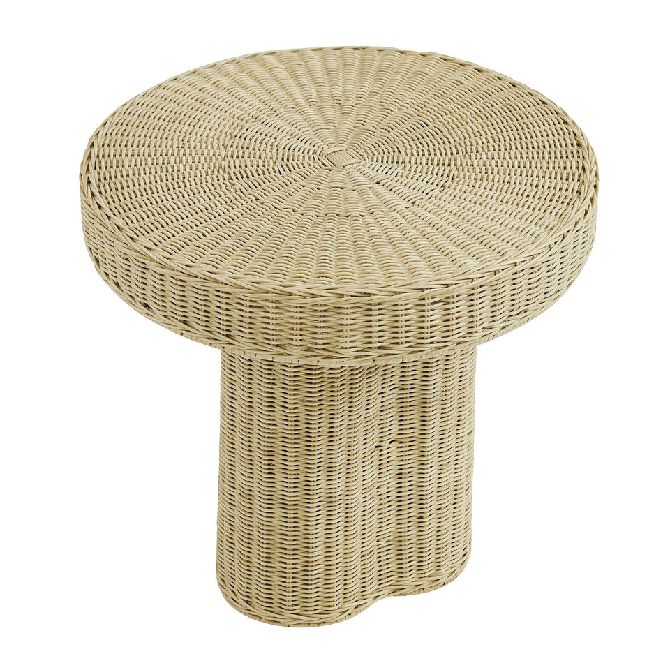 Sarova 20 Inch Natural Rattan Pedestal Side Table by Modway