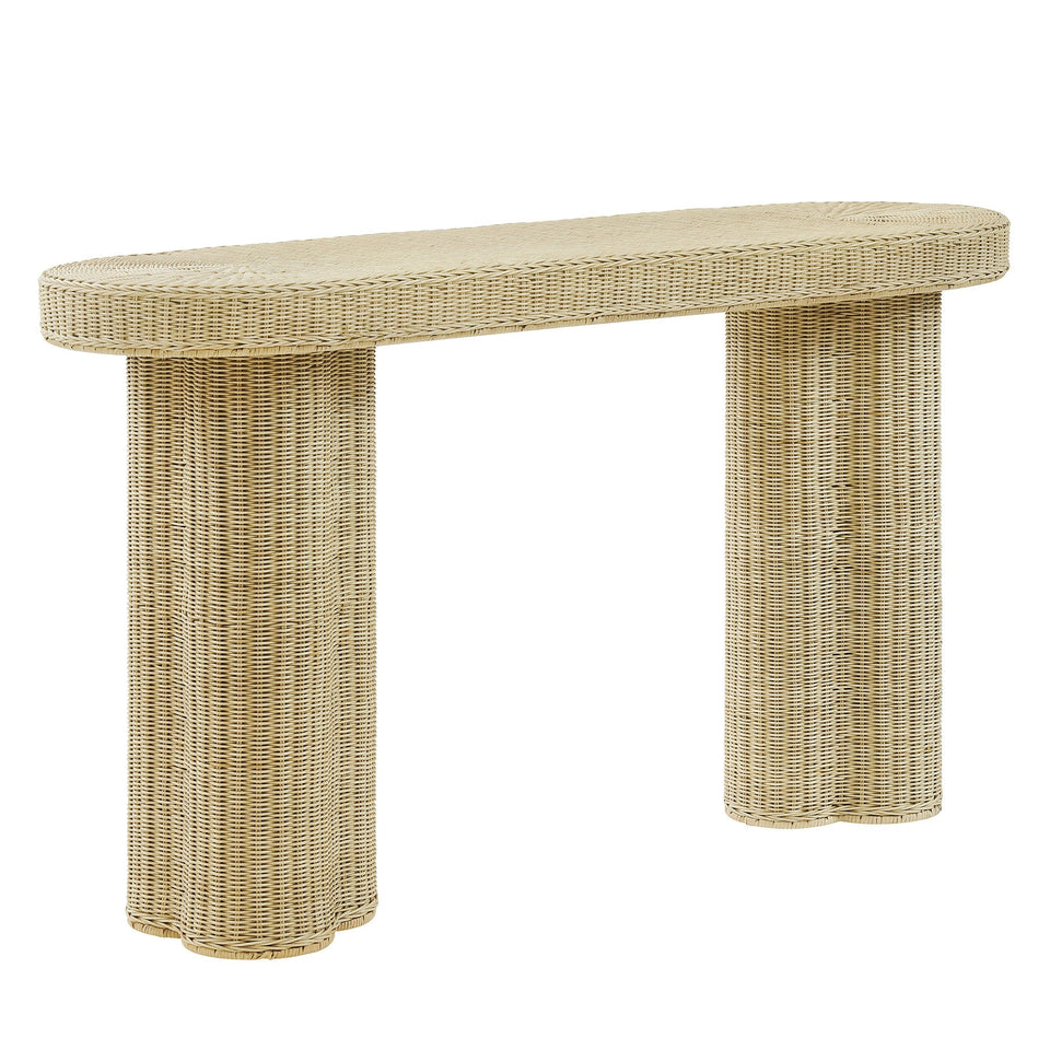 Sarova 59 Inch Natural Rattan Console Table by Modway