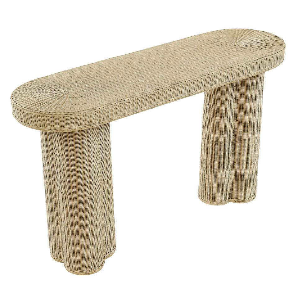 Sarova 59 Inch Natural Rattan Console Table by Modway