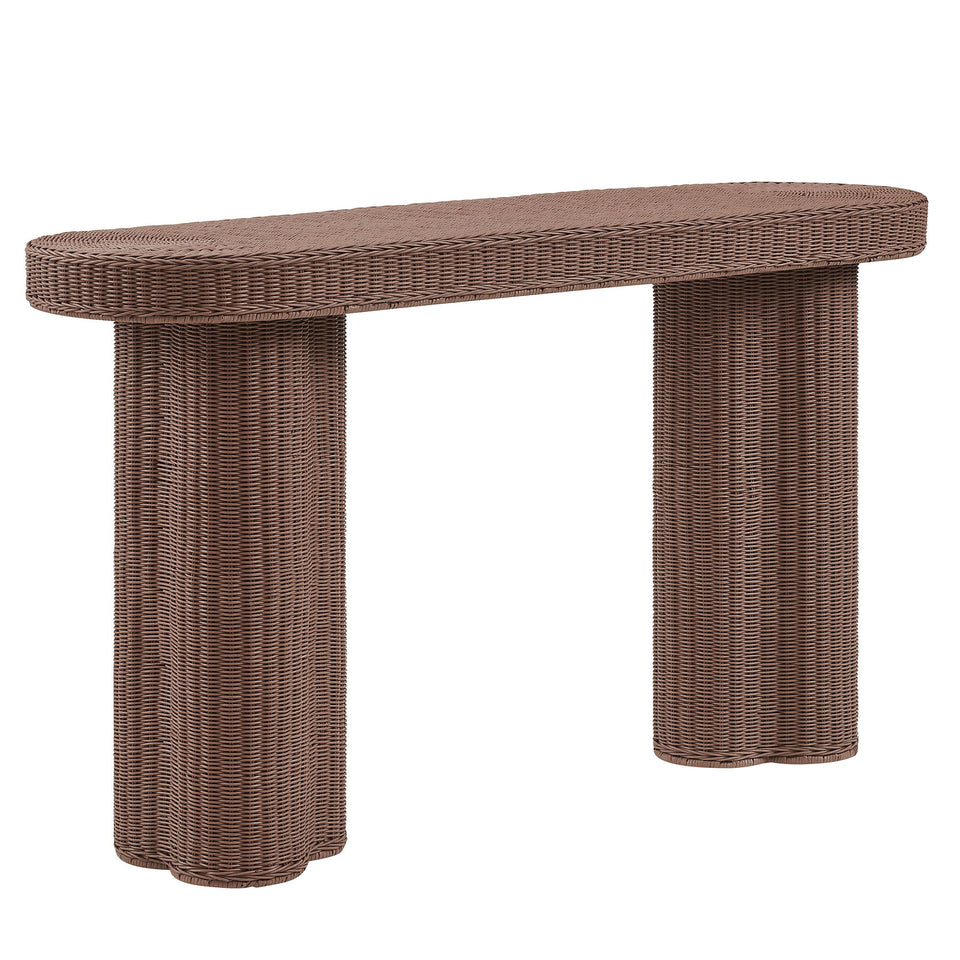 Sarova 59 Inch Natural Rattan Console Table by Modway