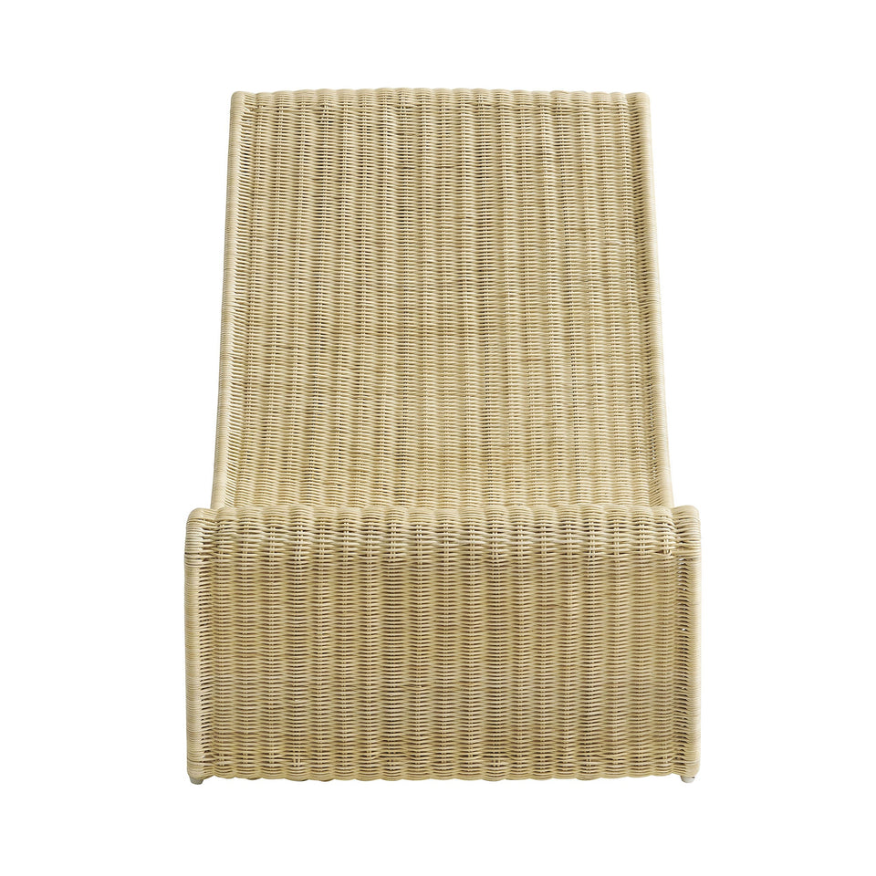 Eira Curved Low Seat Natural Rattan Lounge Chair by Modway