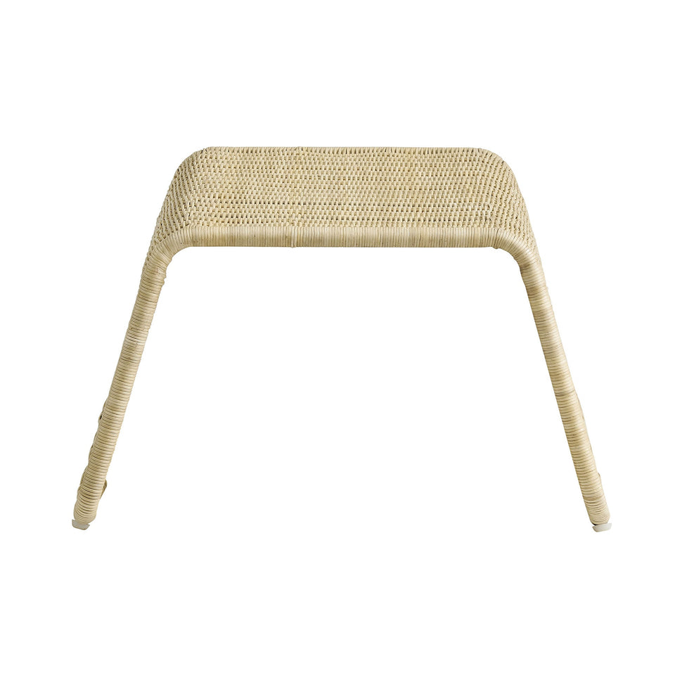 Eira Waterfall Natural Rattan Ottoman by Modway