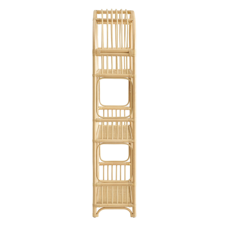 Ottilie 68 Inch Arched Natural Rattan Bookshelf by Modway