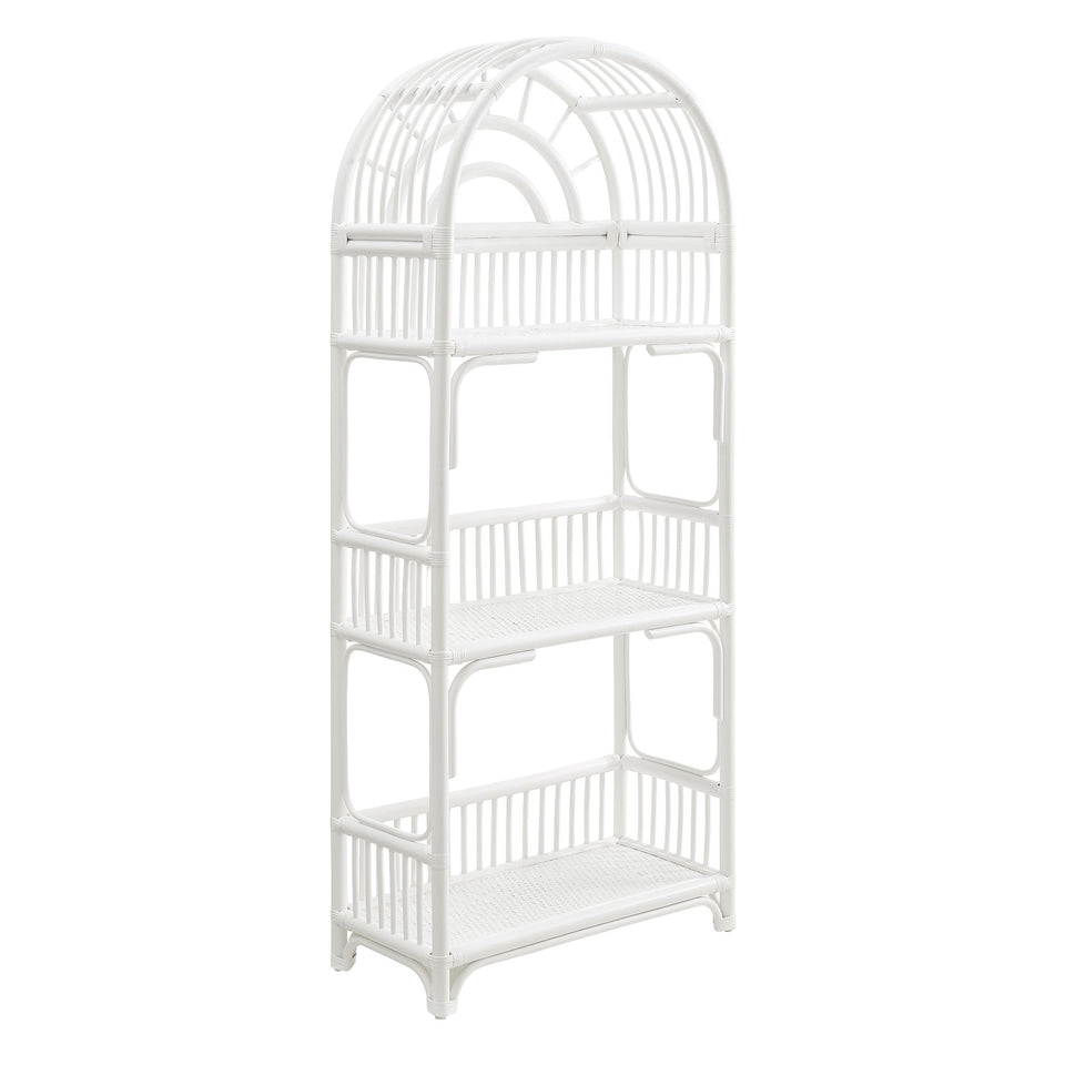 Ottilie 68 Inch Arched Natural Rattan Bookshelf by Modway