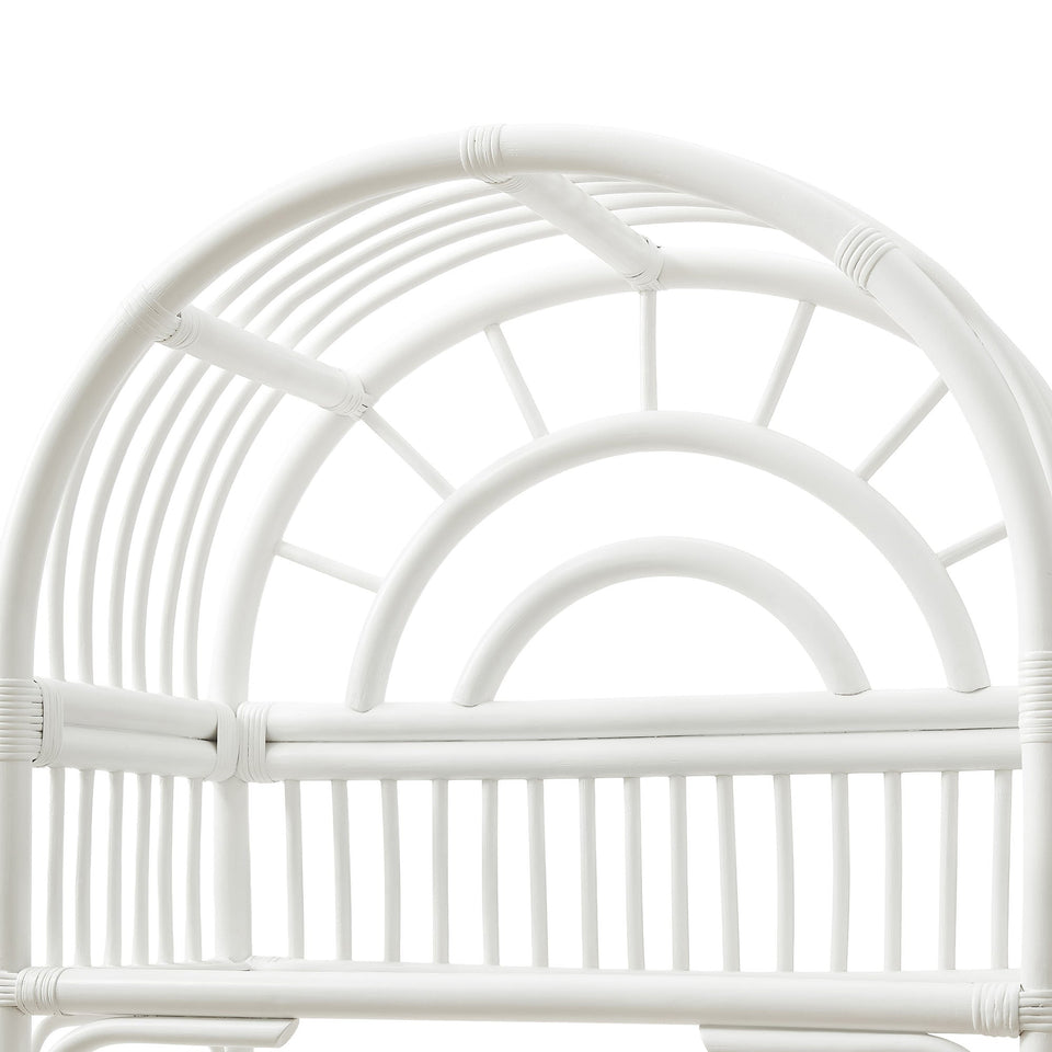 Ottilie 68 Inch Arched Natural Rattan Bookshelf by Modway