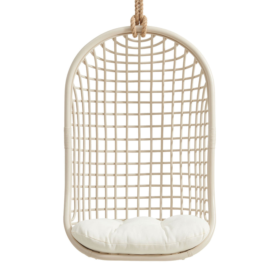 Tamsin Open Grid Weave Natural Rattan Hanging Chair by Modway