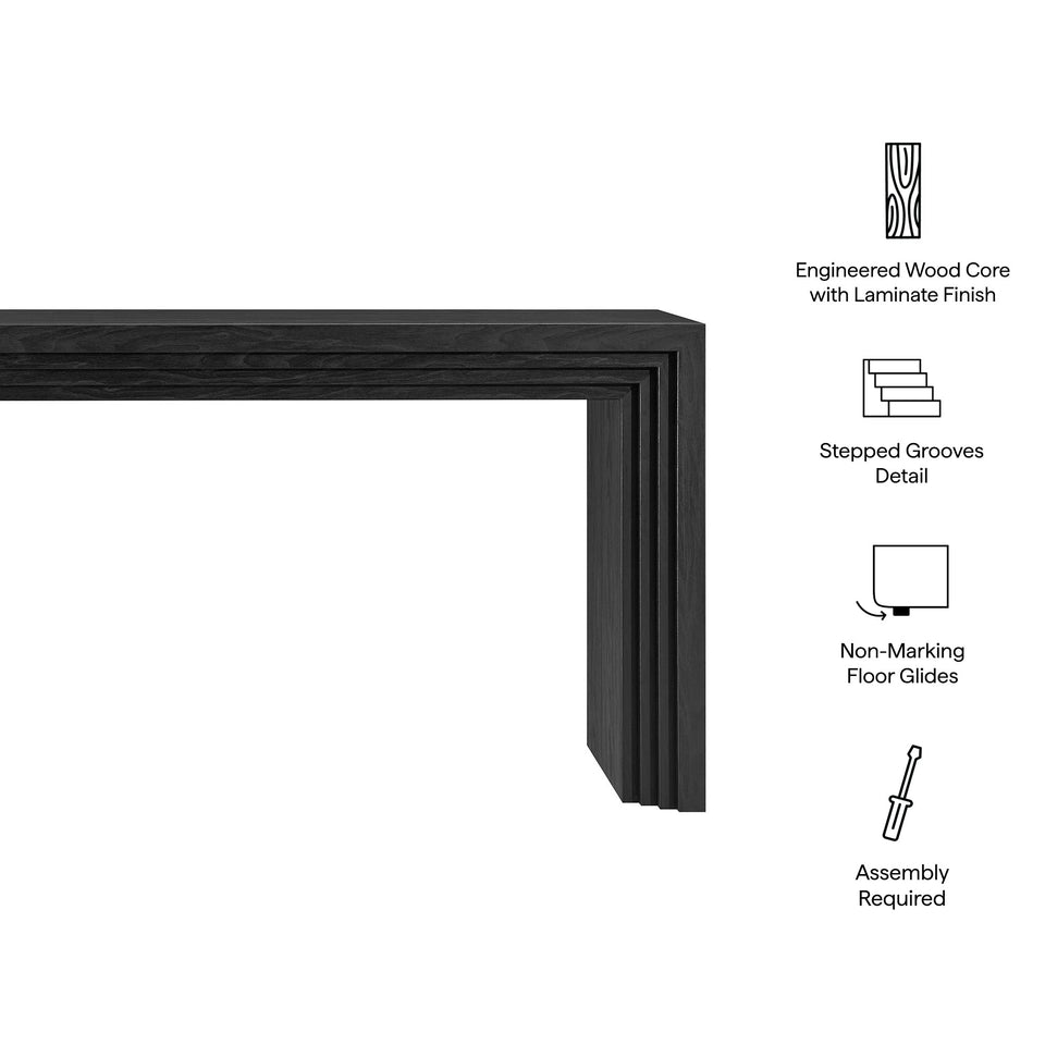 Olney 63 Inch Fluted Console Table by Modway