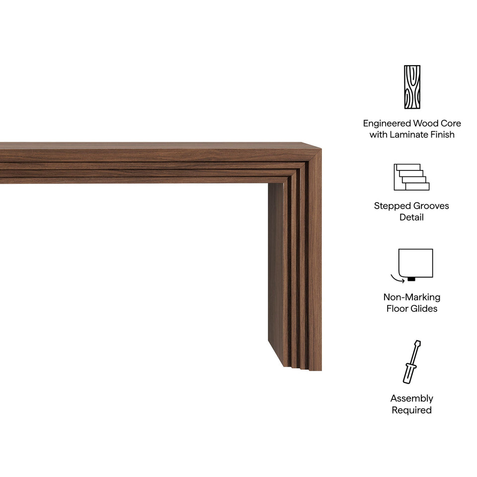 Olney 63 Inch Fluted Console Table by Modway