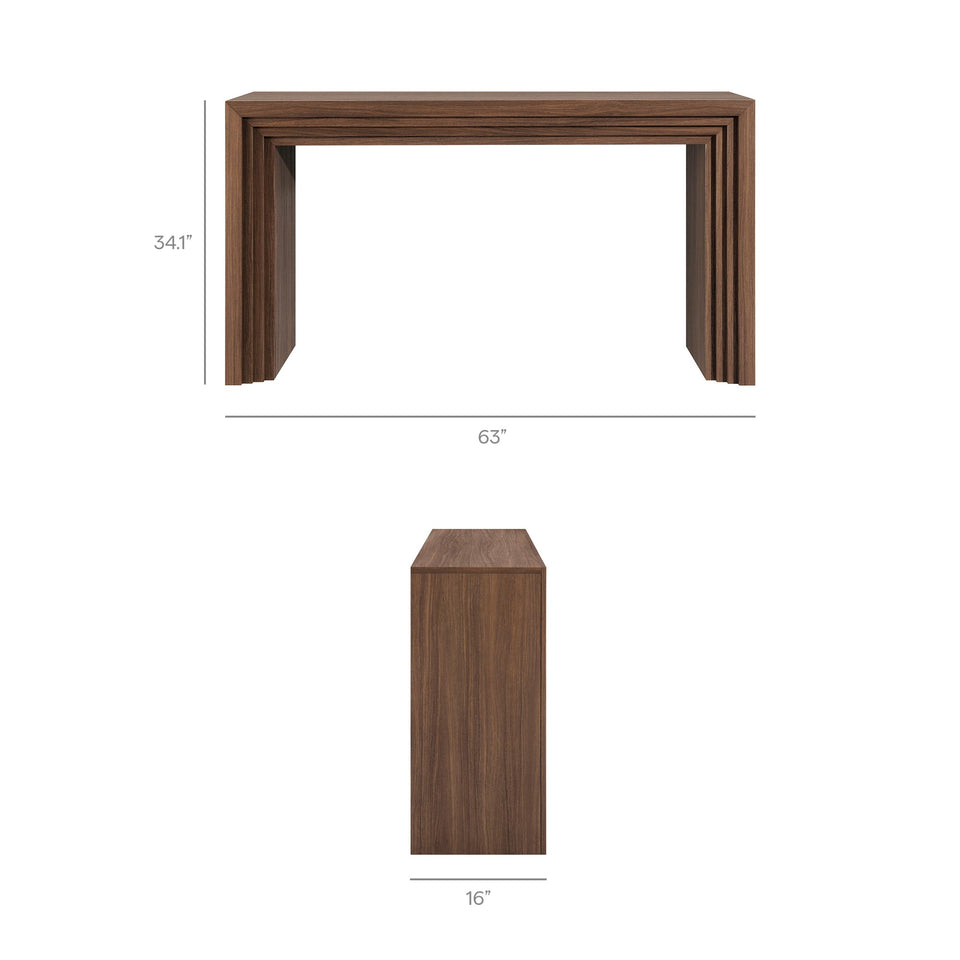 Olney 63 Inch Fluted Console Table by Modway