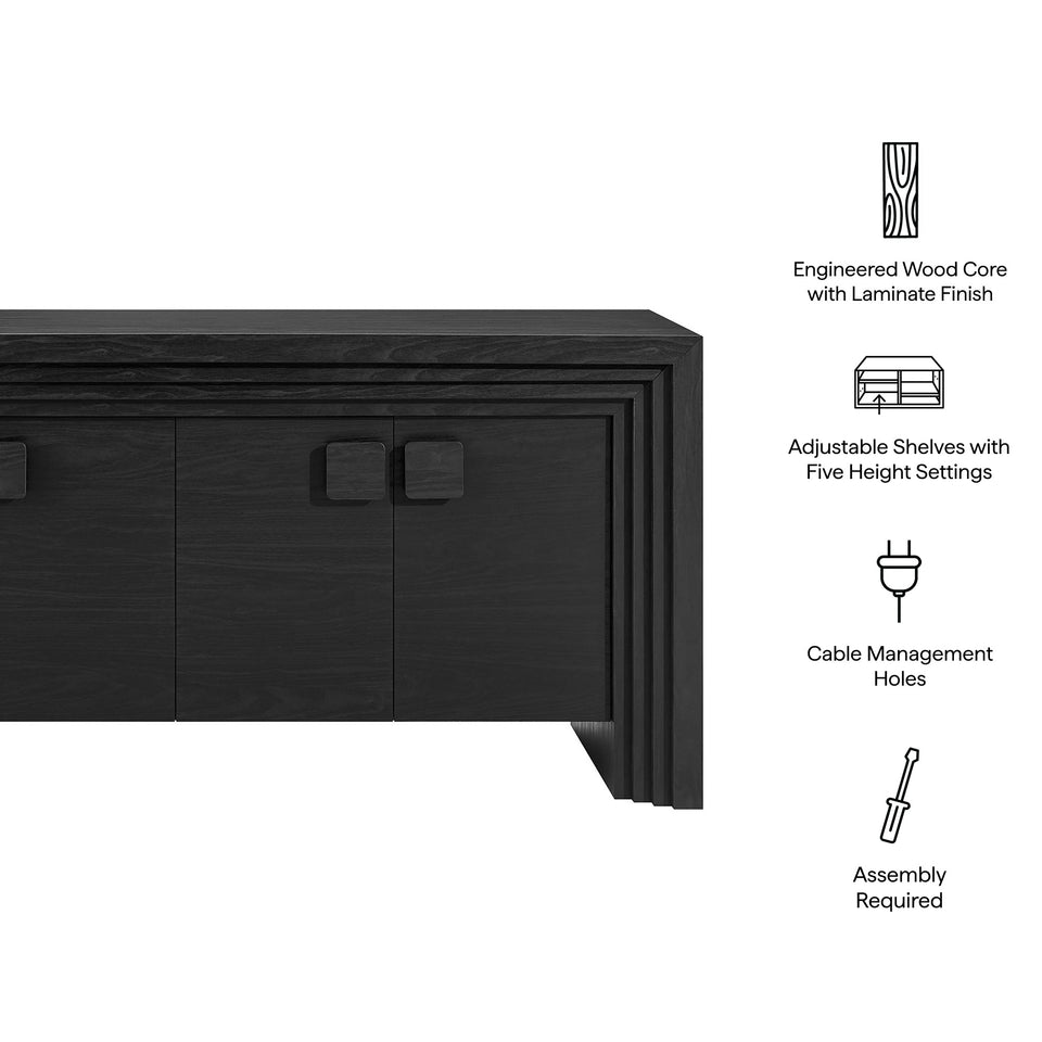 Olney 4-Door Fluted Sideboard by Modway