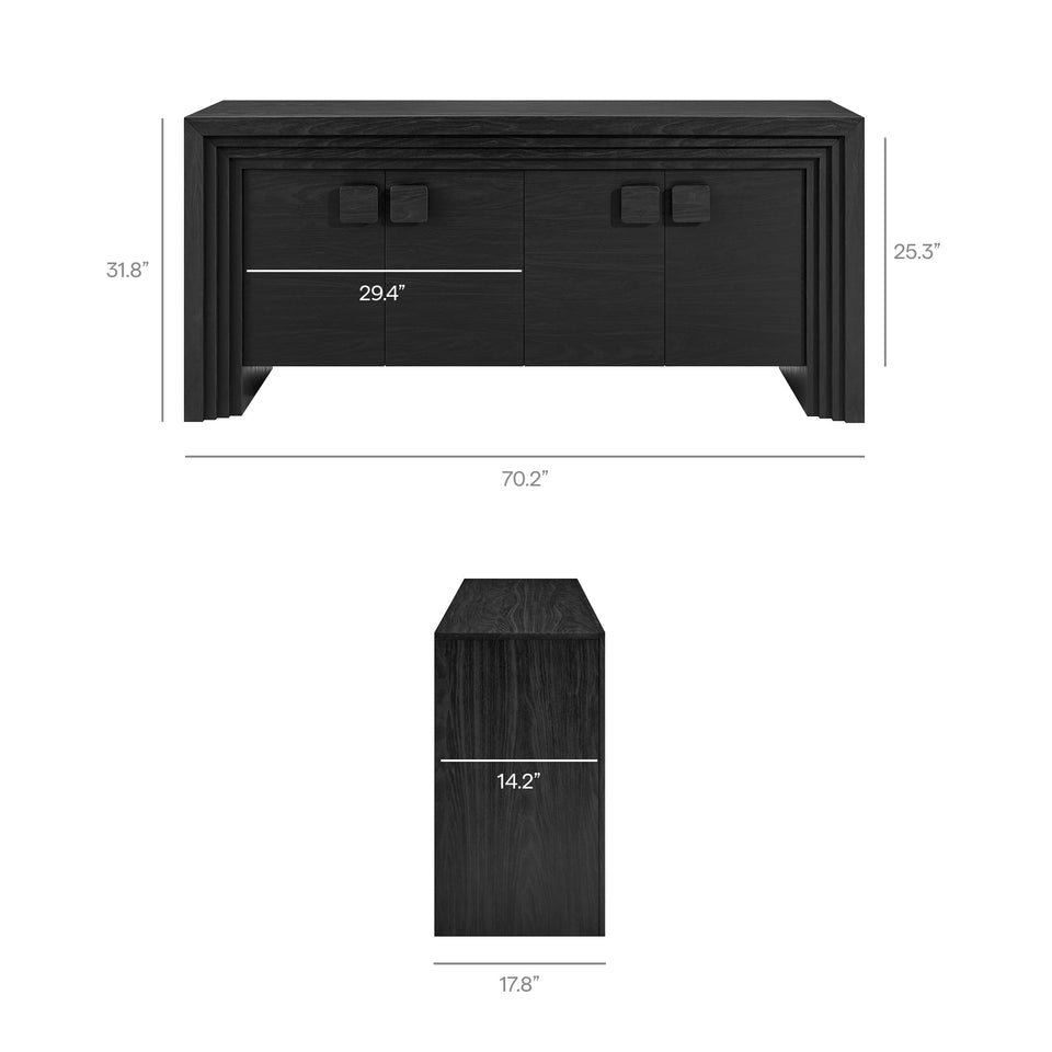 Olney 4-Door Fluted Sideboard by Modway