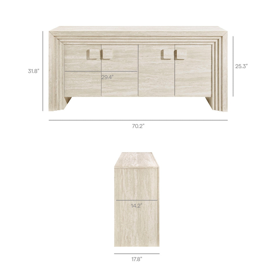 Olney 4-Door Fluted Sideboard by Modway