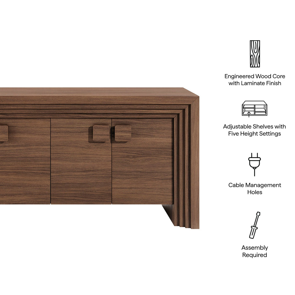 Olney 4-Door Fluted Sideboard by Modway